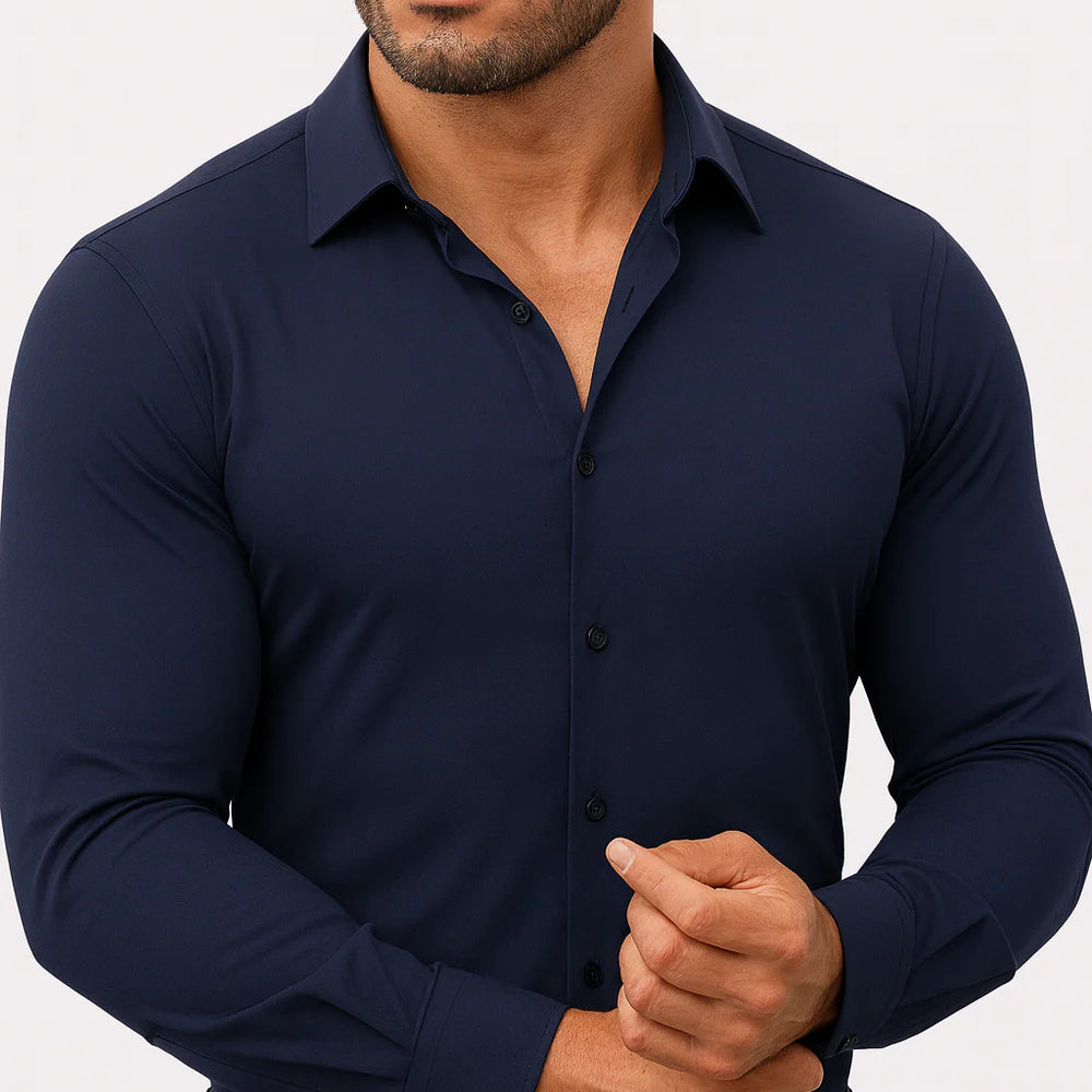 The Wrinkle-Free Stretch Dress Shirt