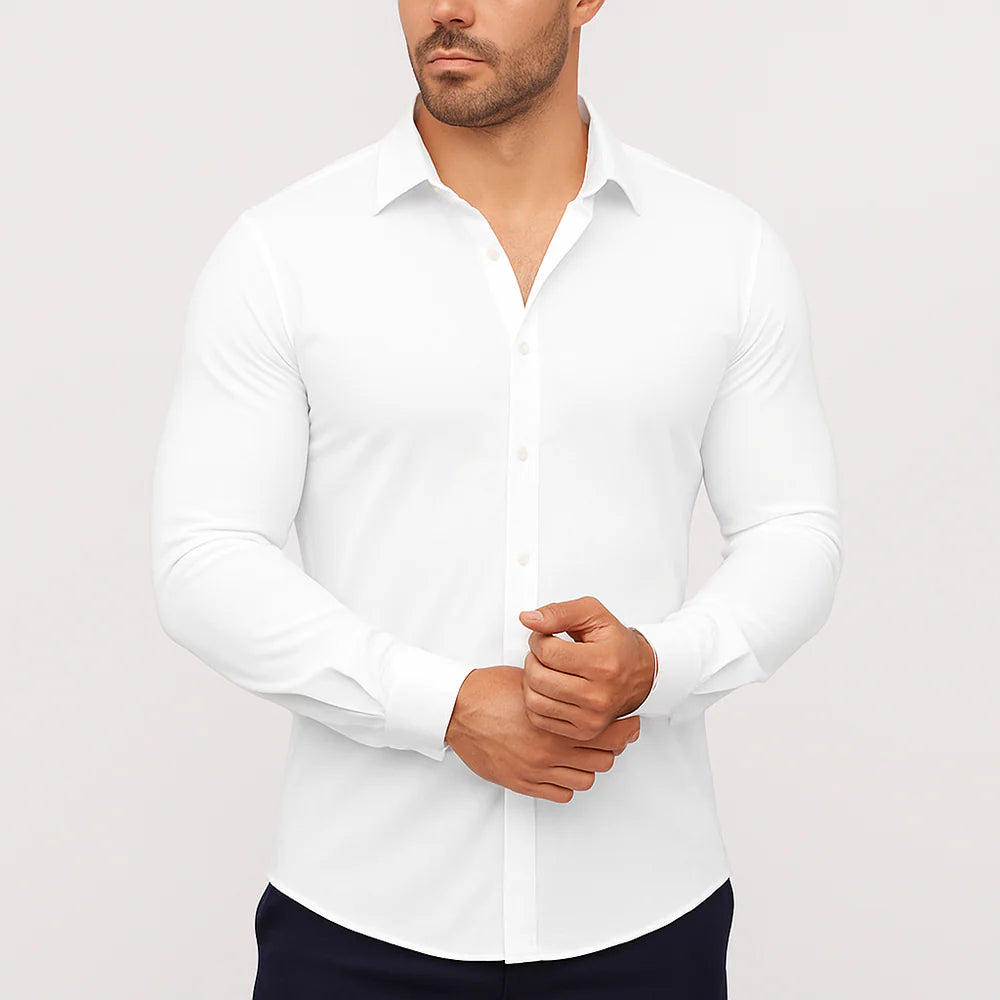 The Wrinkle-Free Stretch Dress Shirt