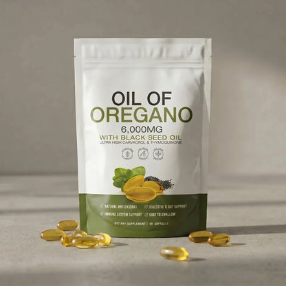 OREGANO & BLACK SEED OIL – ELIMINATES NAIL FUNGUS