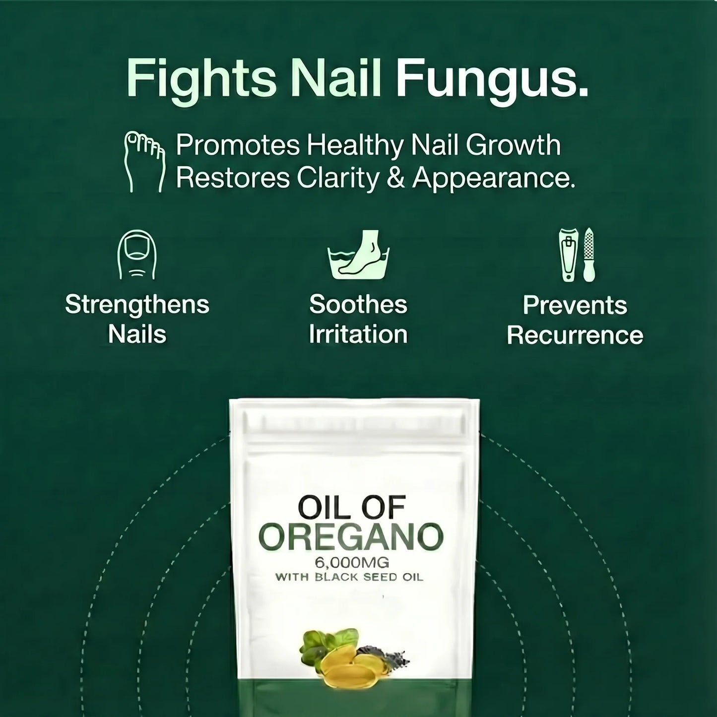 OREGANO & BLACK SEED OIL – ELIMINATES NAIL FUNGUS